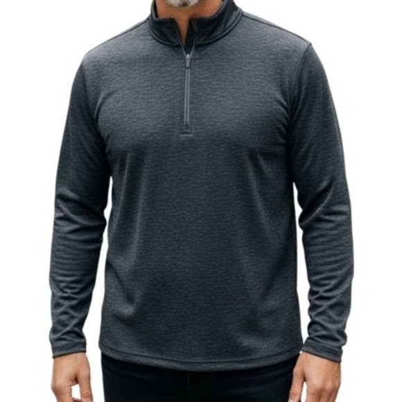 Lululemon Mens XXL Charcoal Gray 1/4 Zip Long Sleeve Pullover Lightweight Shirt - Picture 1 of 8
